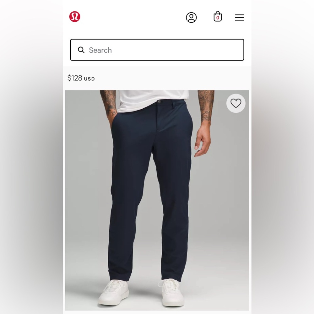 Mens Lululemon ABC Classic-Fit Trouser size 28x32
Warpstreme